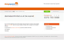 Tablet Screenshot of decimalpointlimited.co.uk